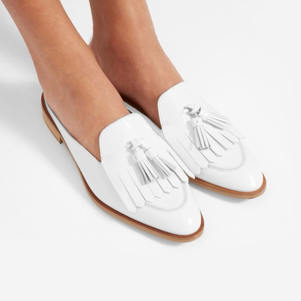 Everlane Modern Loafer Italian Mule 8 1/2 White